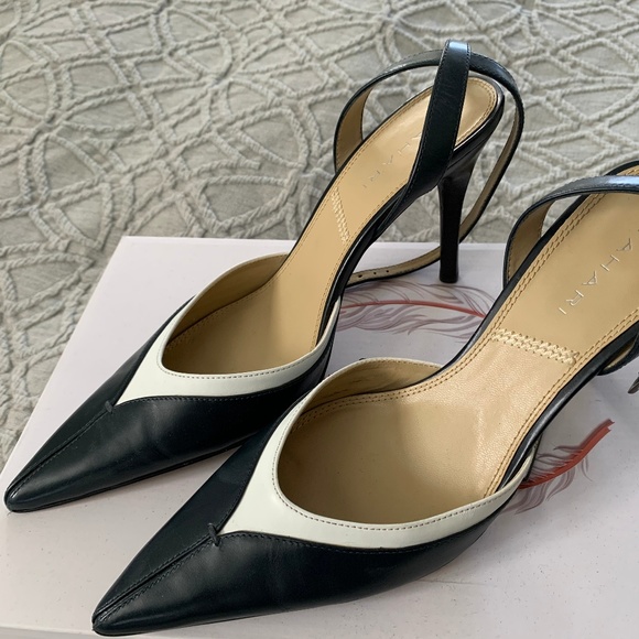 strappy high heel pumps